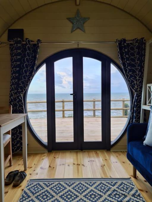 Spring Tide Cliff Top Glamping Pod With Direct Sea Views بيرتشينغتون المظهر الخارجي الصورة